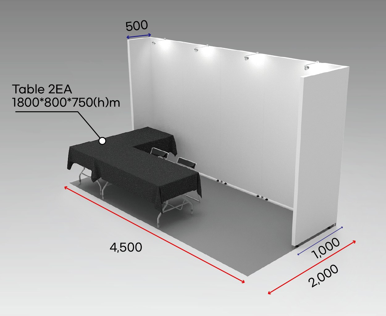 Booth layout reference